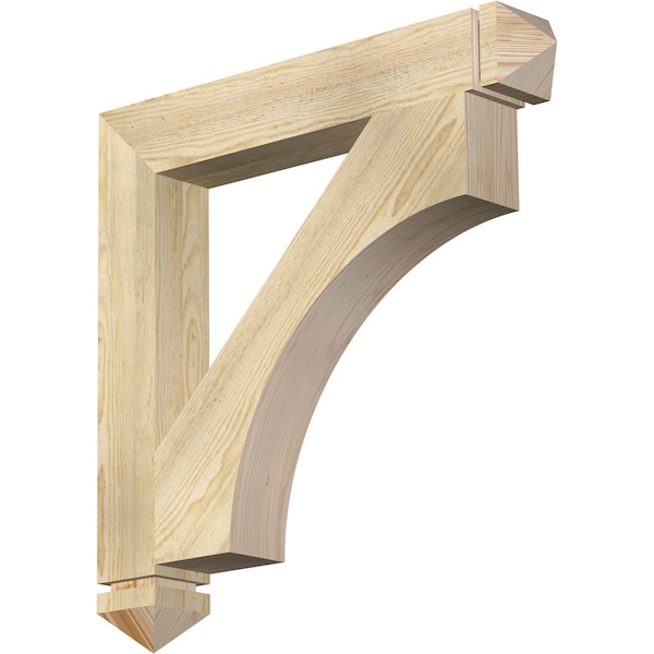 Ekena Millwork Westlake Arts & Crafts Rough Sawn Bracket, Douglas Fir, 4"W x 28"D x 28"H BKT04X28X28WTL03RDF - main
